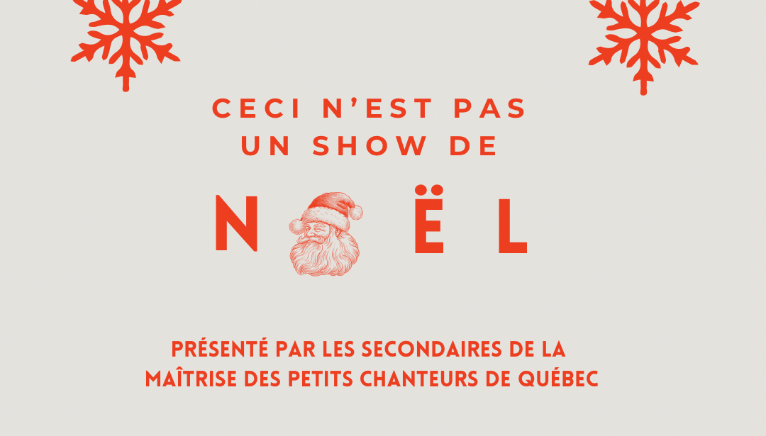 Ceci n’est pas un show de Noël